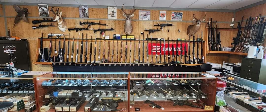 Interior of Foothills Firearms shop